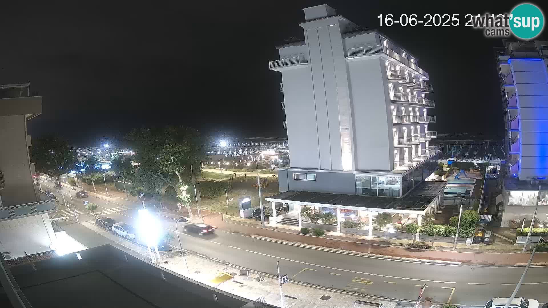 Riccione webcam playa y jardines La Malfa – Playa Bagni Oreste 115