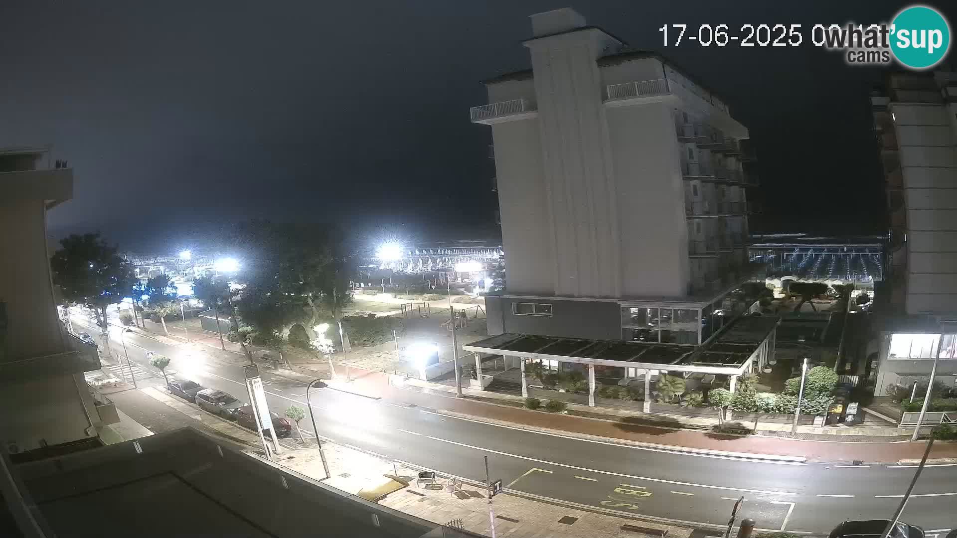 Riccione webcam playa y jardines La Malfa – Playa Bagni Oreste 115