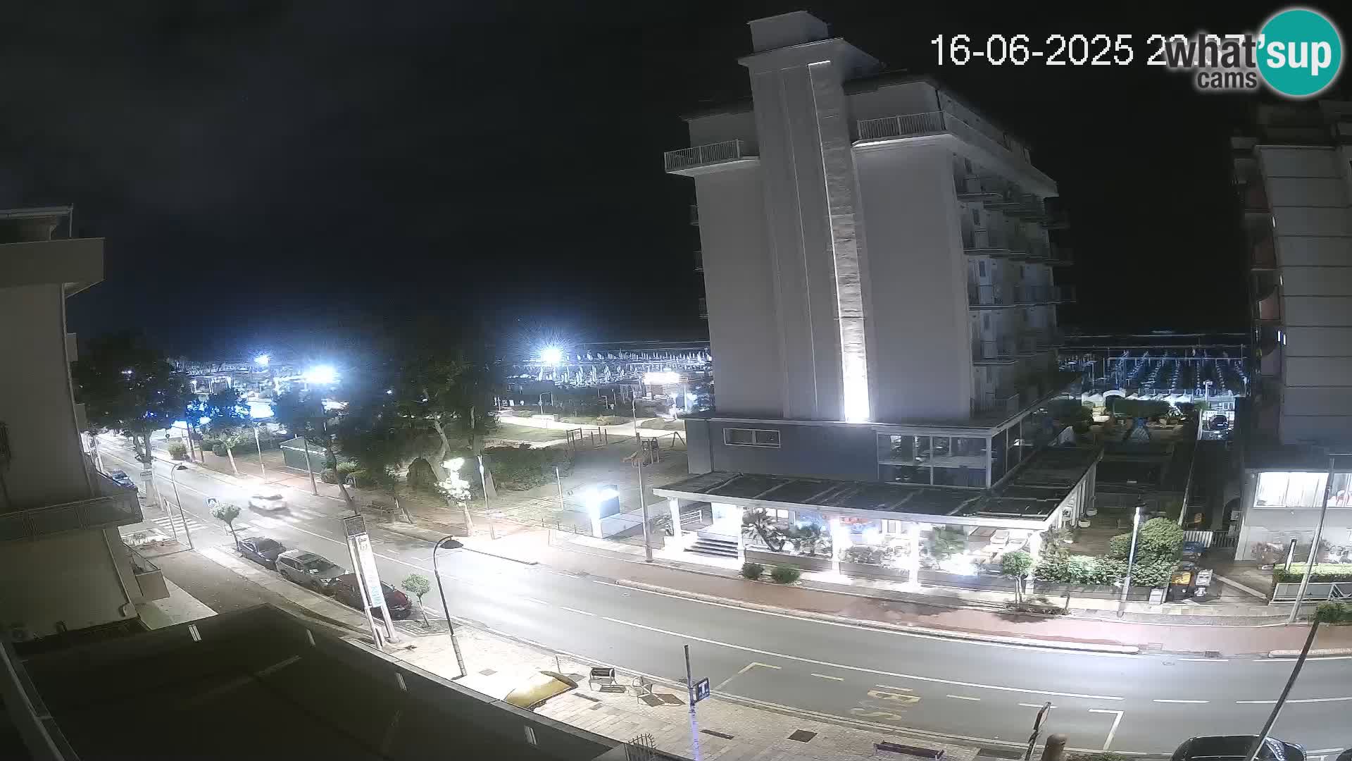 Riccione webcam playa y jardines La Malfa – Playa Bagni Oreste 115