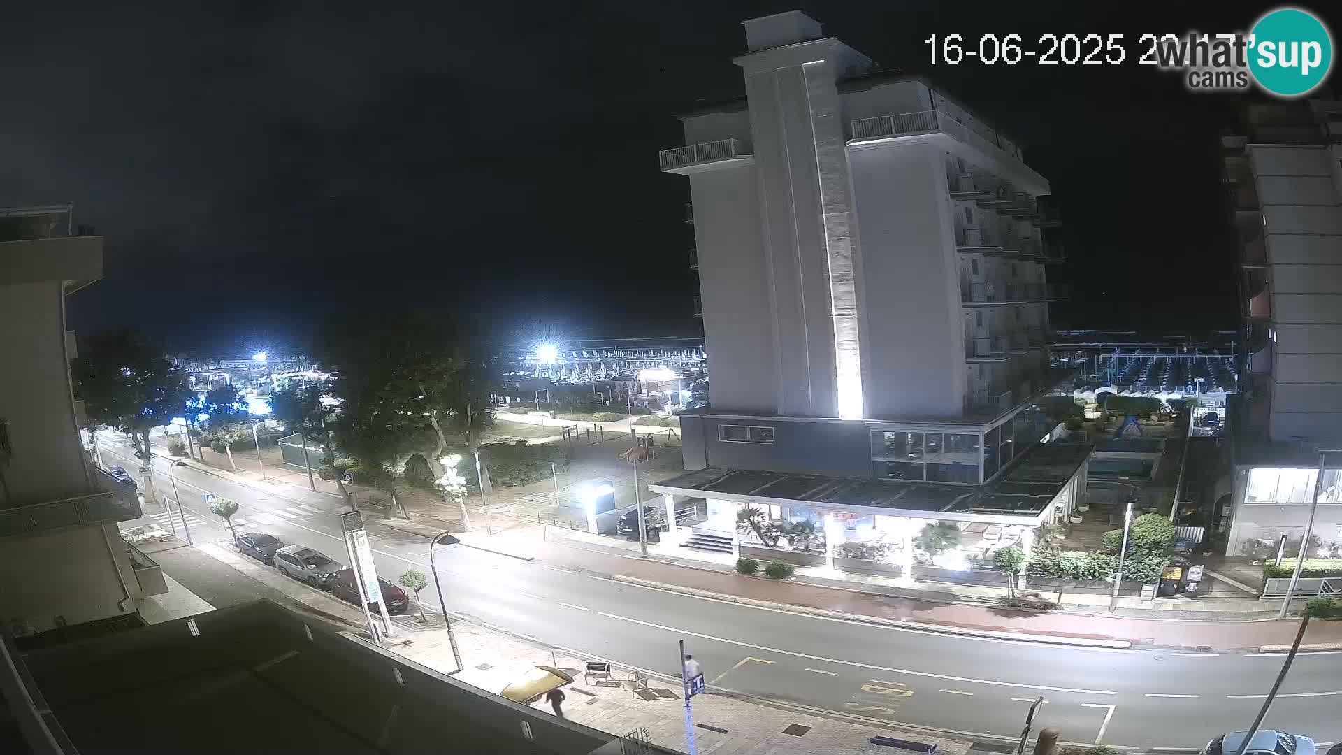 Riccione web kamera plaža i vrtovi La Malfa – plaža Bagni Oreste 115