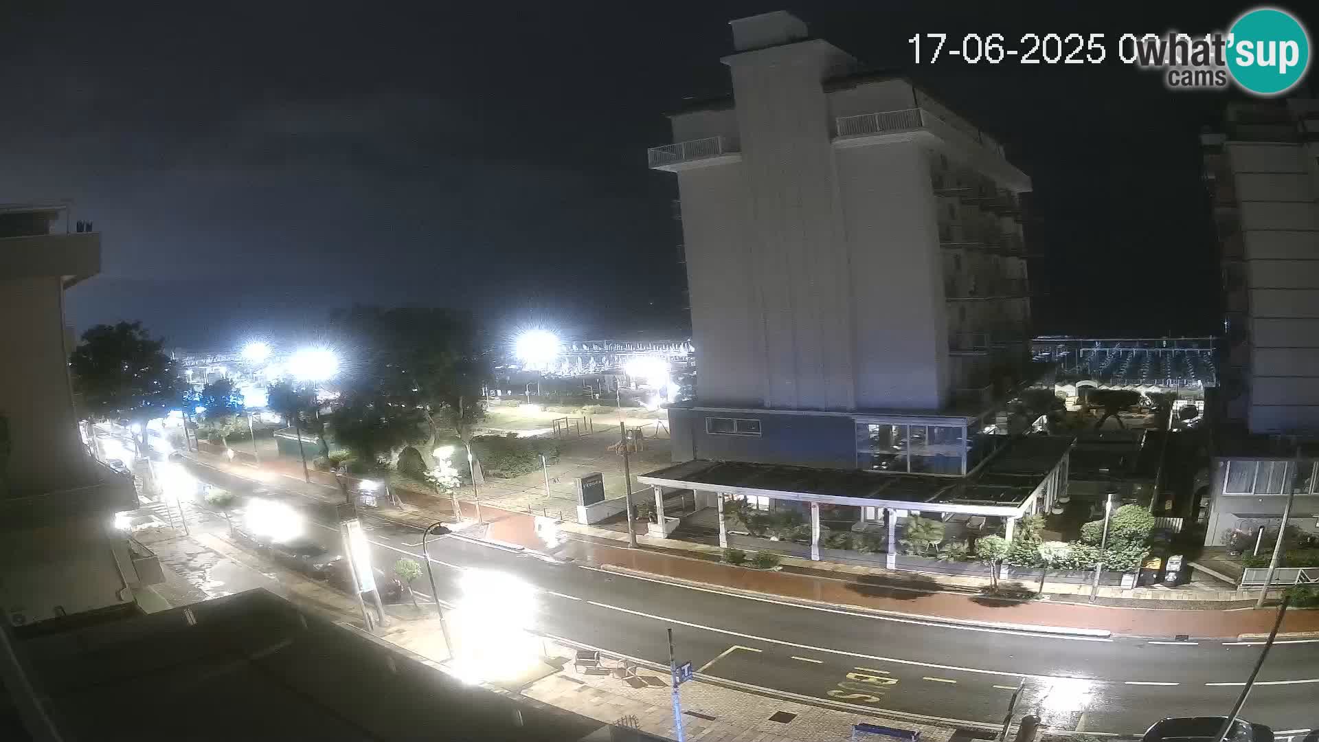 Riccione webcam playa y jardines La Malfa – Playa Bagni Oreste 115