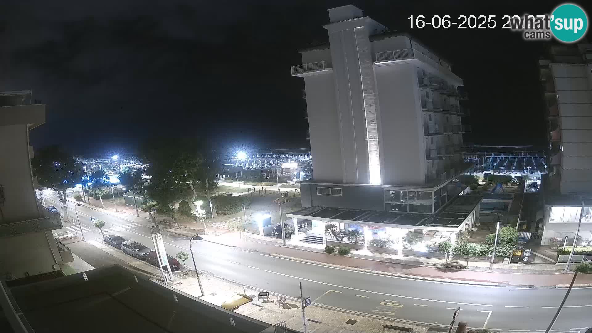 Riccione web kamera plaža i vrtovi La Malfa – plaža Bagni Oreste 115