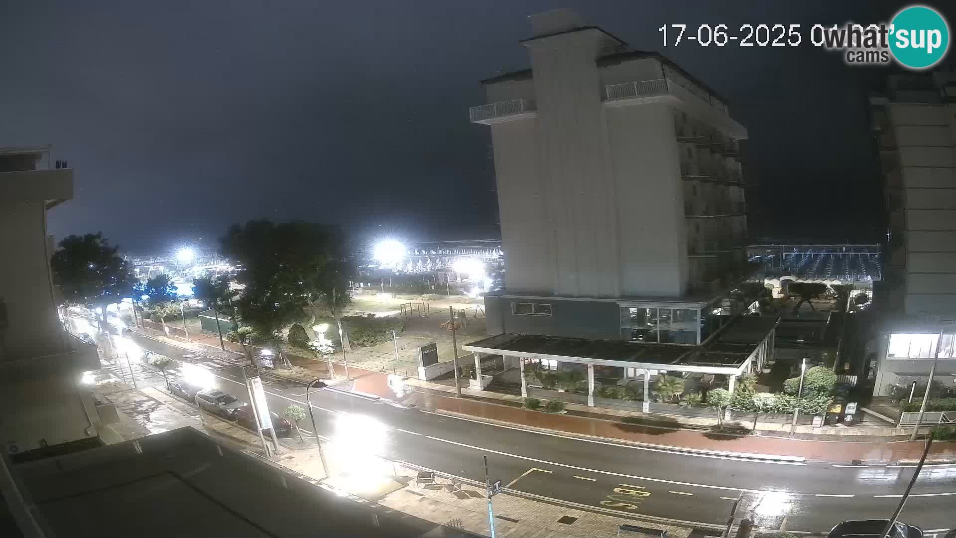 Riccione webcam plage et jardins La Malfa – Bagni Oreste plage 115