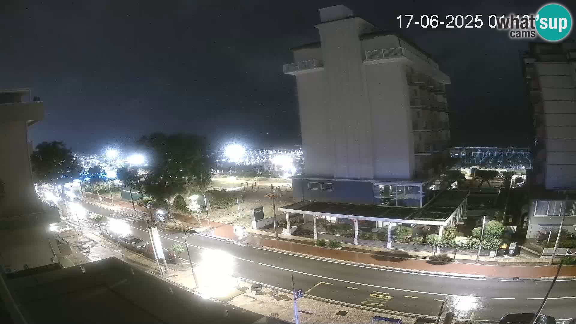 Riccione webcam playa y jardines La Malfa – Playa Bagni Oreste 115