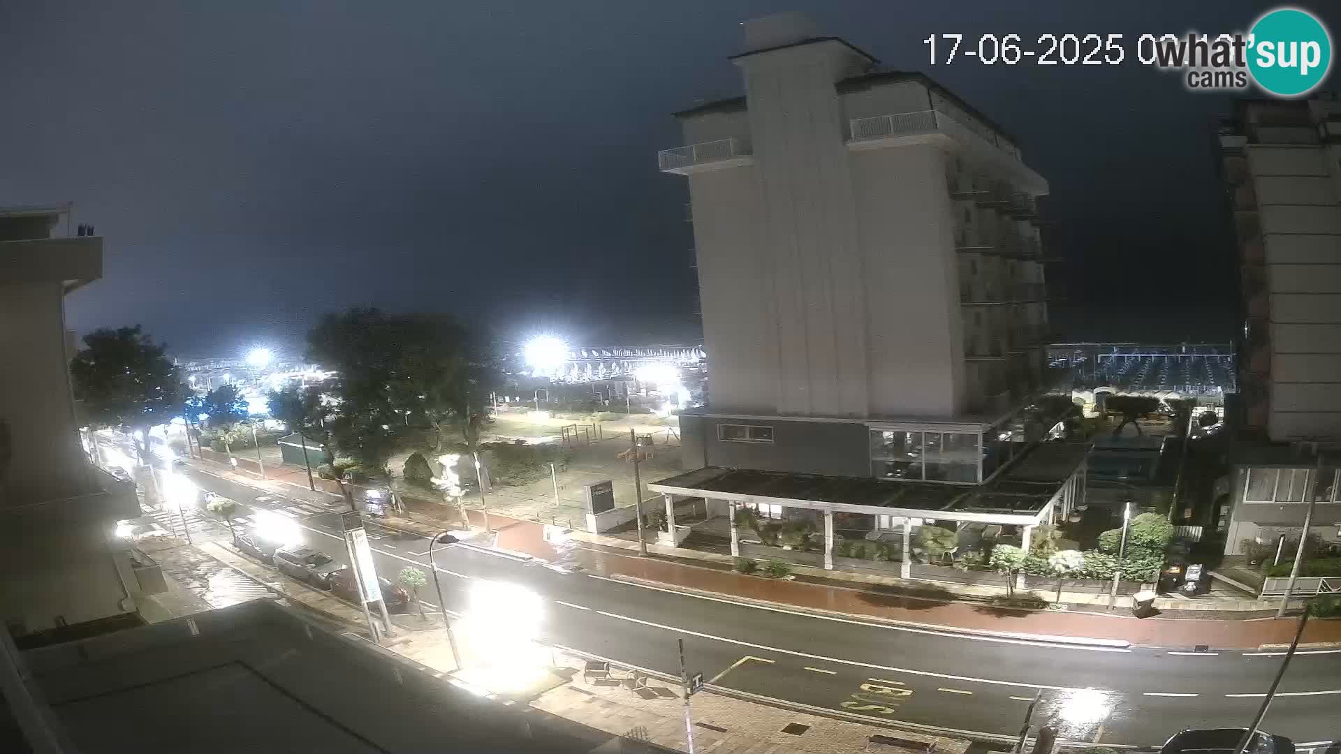 Riccione webcam playa y jardines La Malfa – Playa Bagni Oreste 115