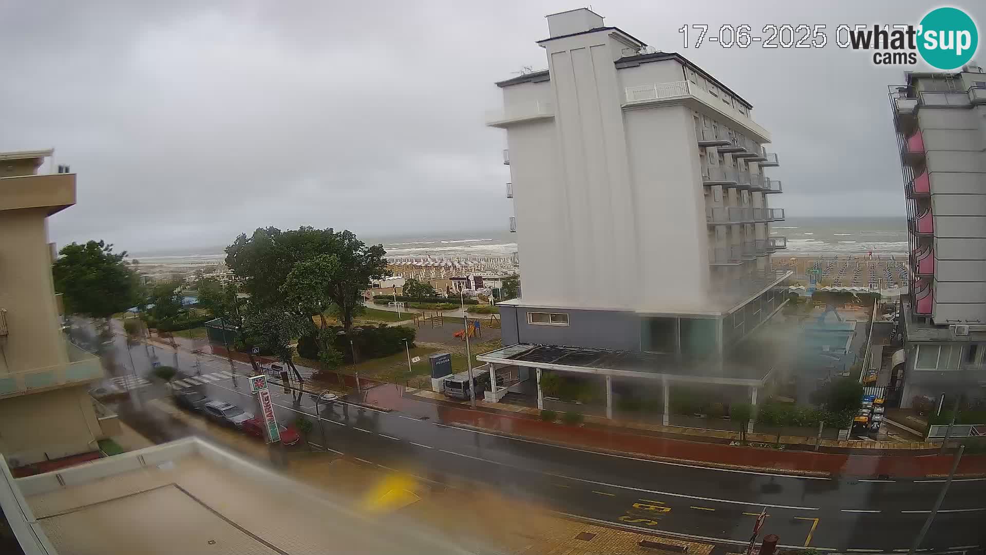 Riccione webcam plage et jardins La Malfa – Bagni Oreste plage 115
