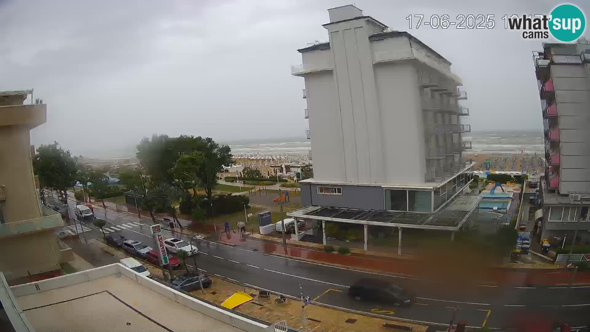 Riccione webcam plage et jardins La Malfa – Bagni Oreste plage 115