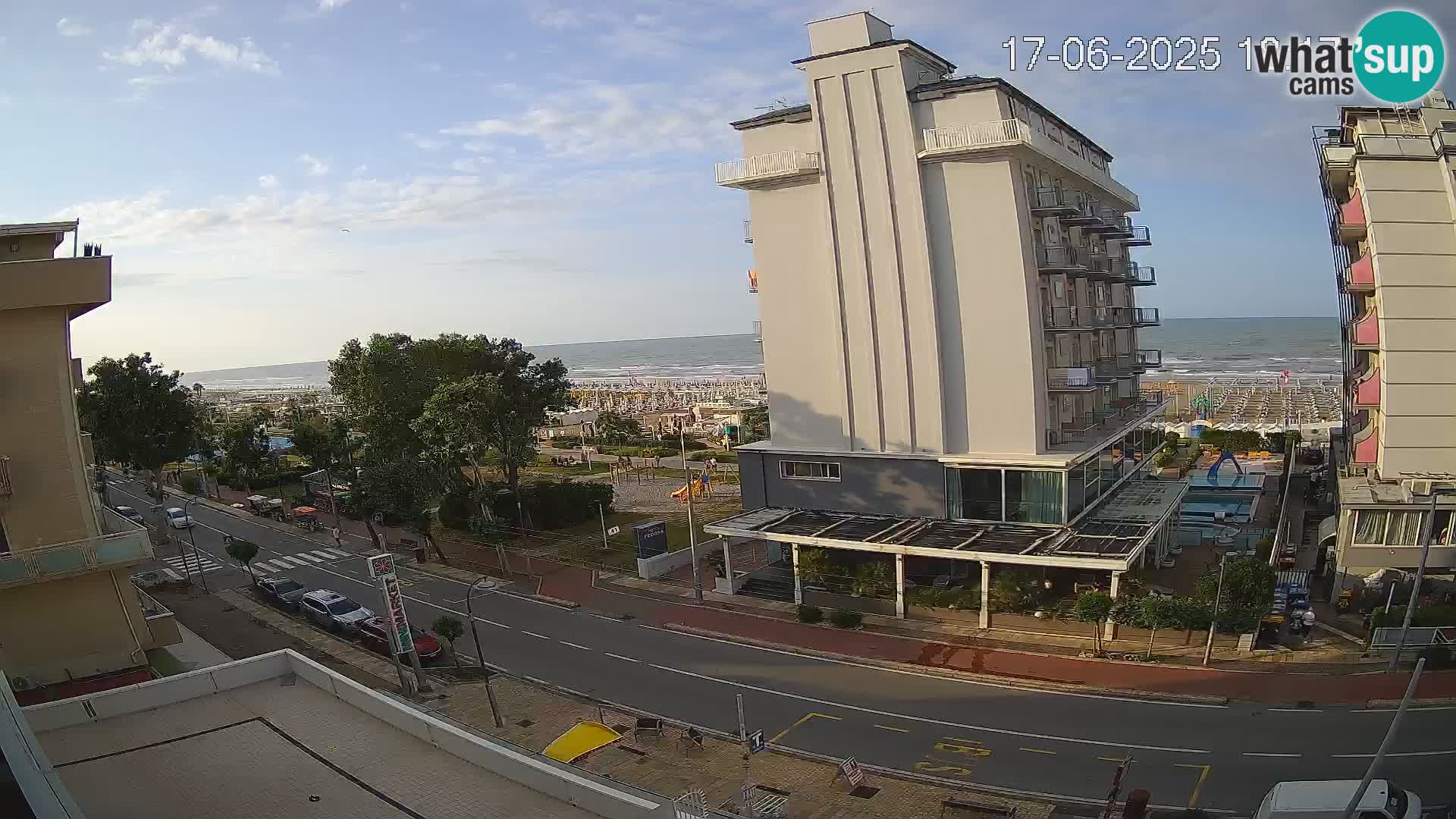 Riccione webcam spiaggia e giardini La Malfa – Bagni Oreste spiaggia 115