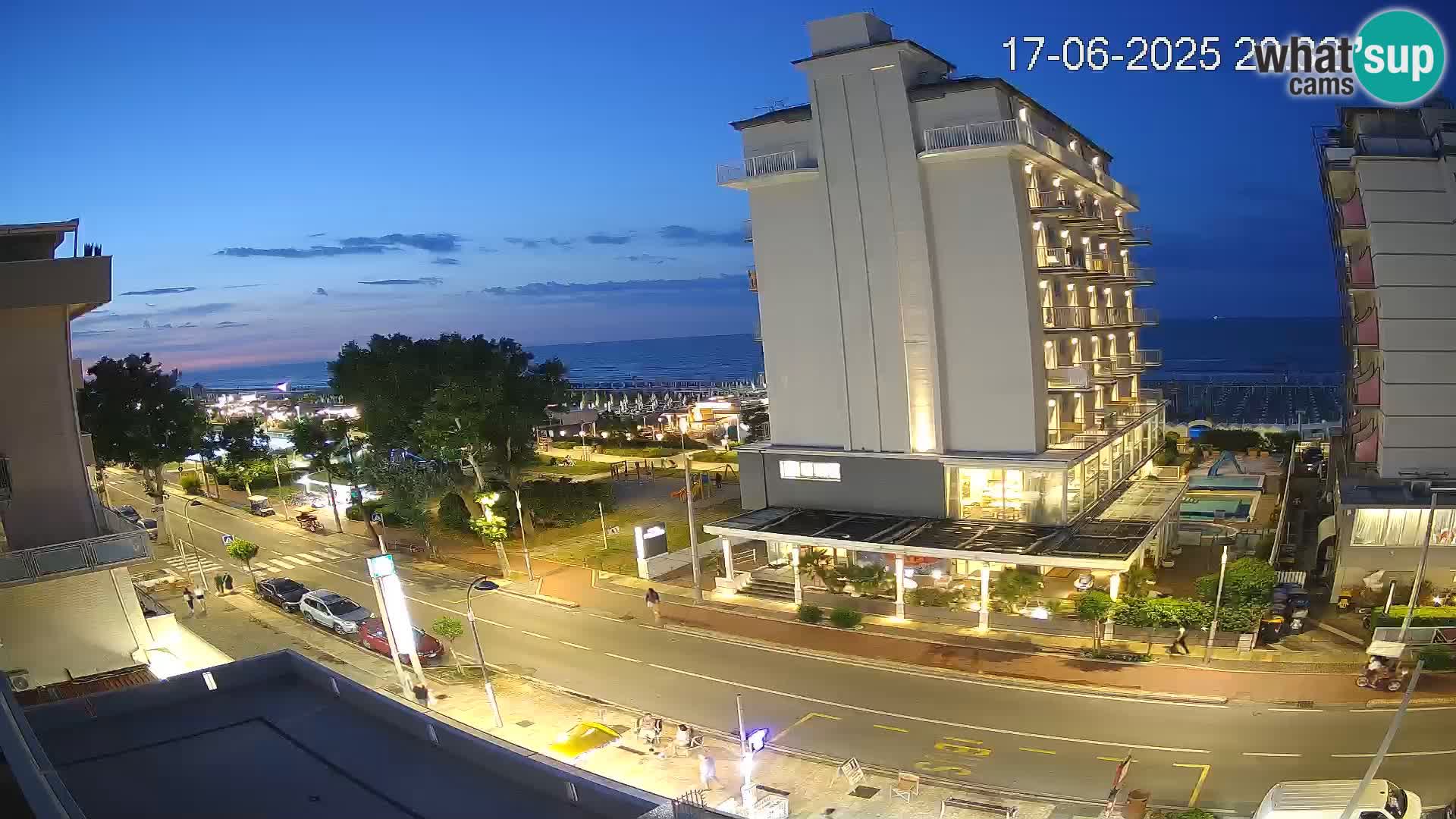 Riccione Webcam Strand und Gärten La Malfa – Bagni Oreste Strand 115