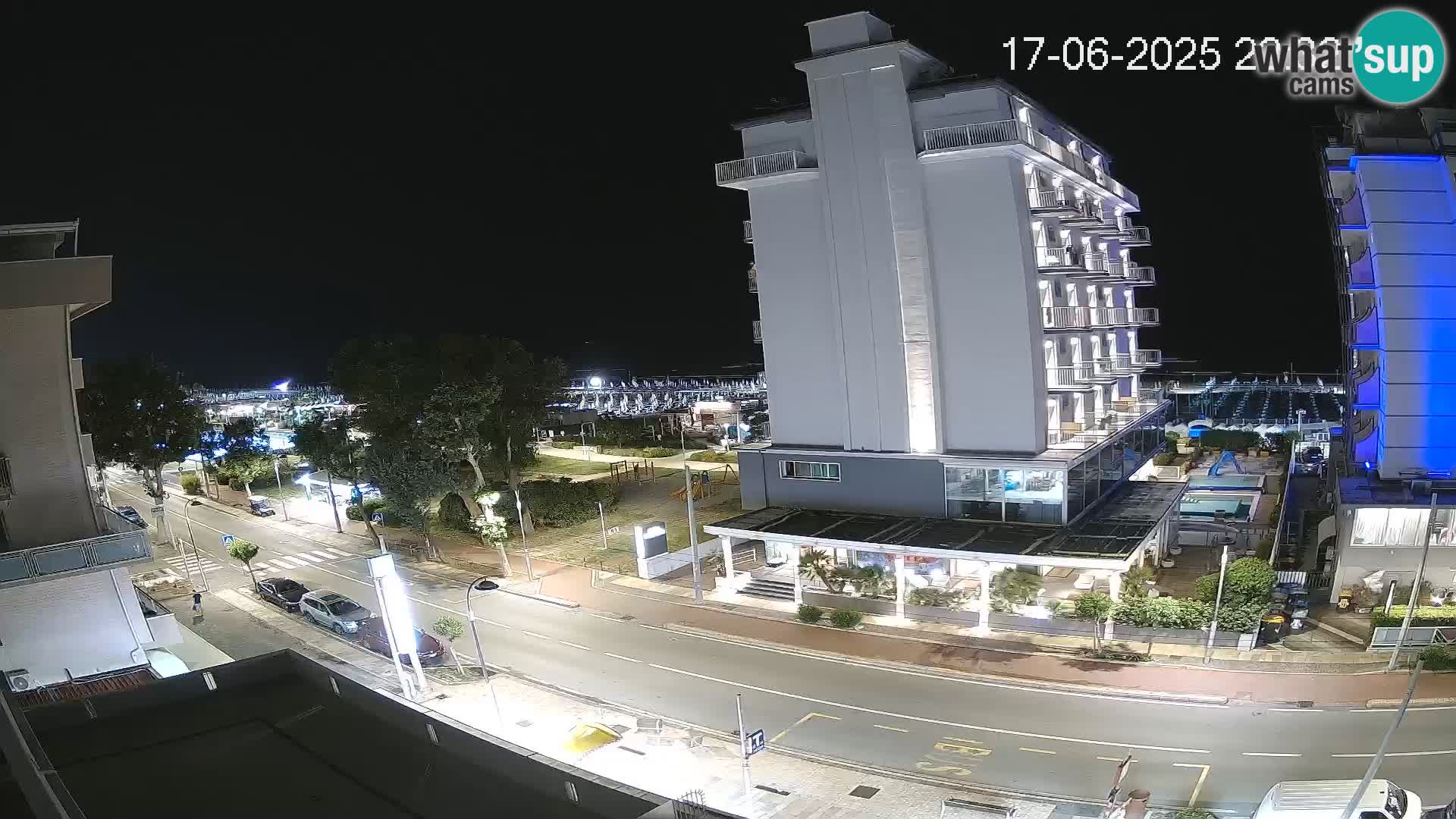 Riccione web kamera plaža i vrtovi La Malfa – plaža Bagni Oreste 115
