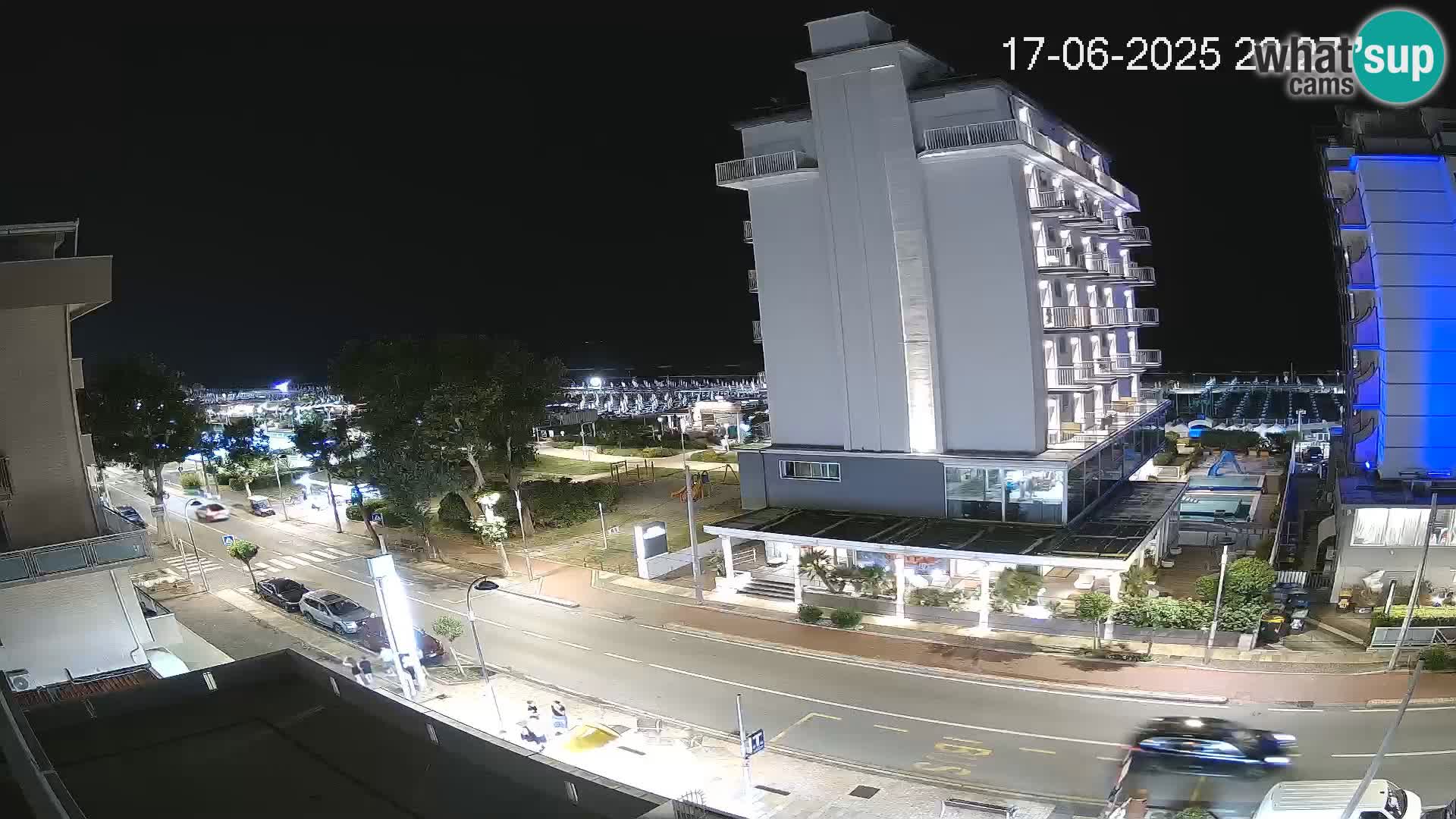 Riccione webcam playa y jardines La Malfa – Playa Bagni Oreste 115