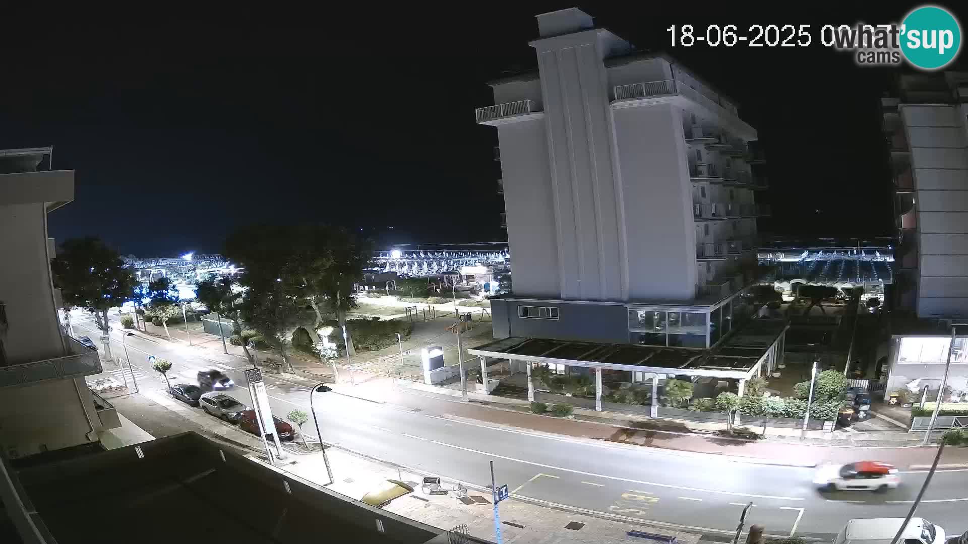 Riccione webcam plage et jardins La Malfa – Bagni Oreste plage 115