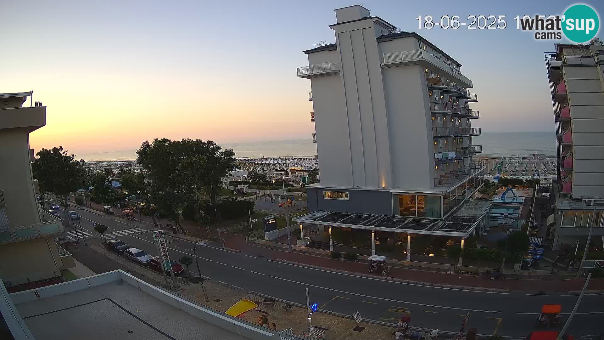 Riccione Webcam Strand und Gärten La Malfa – Bagni Oreste Strand 115