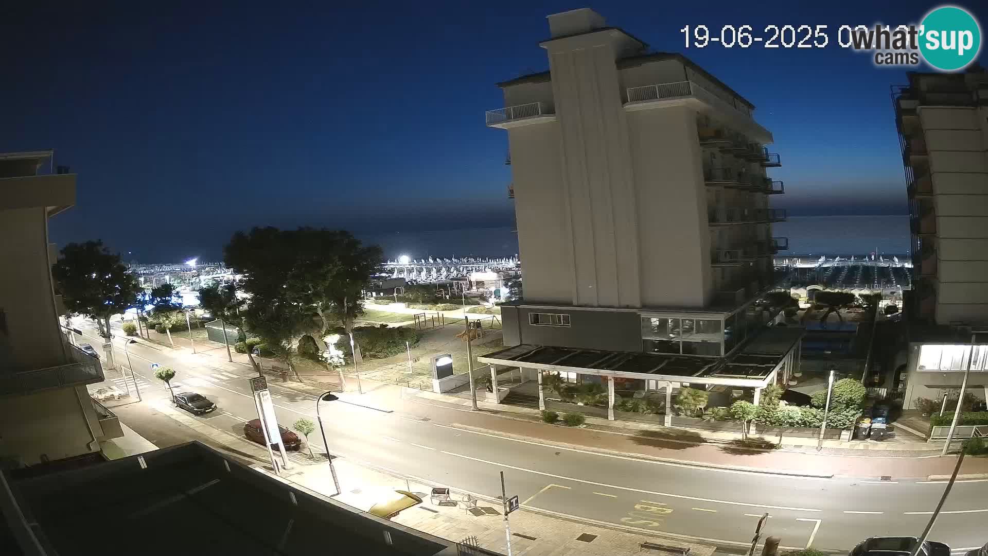 Riccione webcam plage et jardins La Malfa – Bagni Oreste plage 115