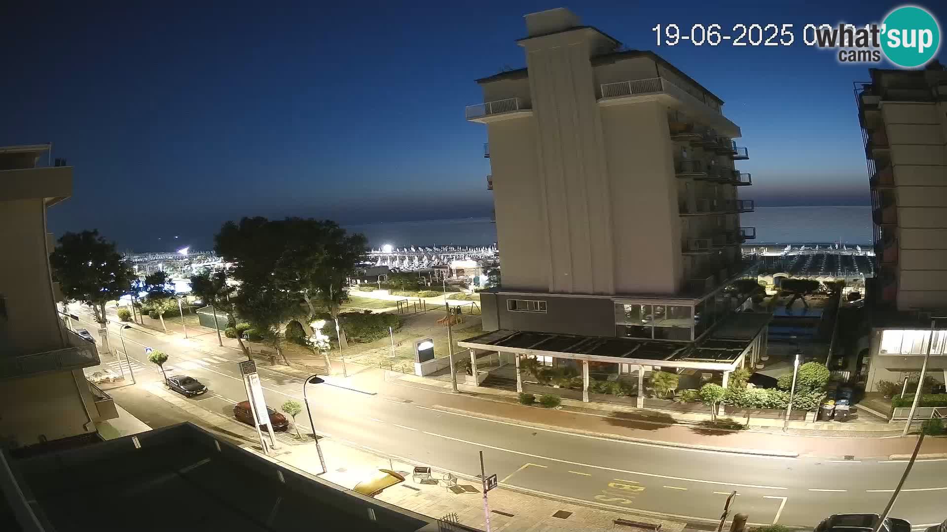Riccione Webcam Strand und Gärten La Malfa – Bagni Oreste Strand 115