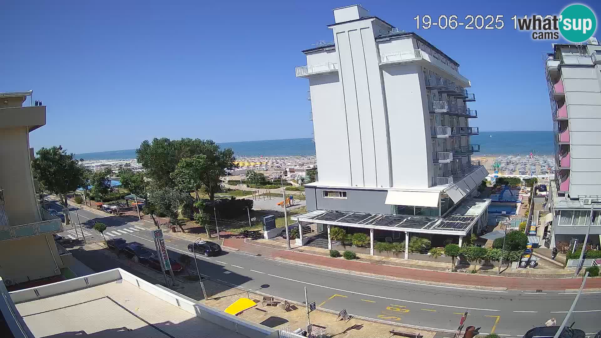 Riccione Webcam Strand und Gärten La Malfa – Bagni Oreste Strand 115