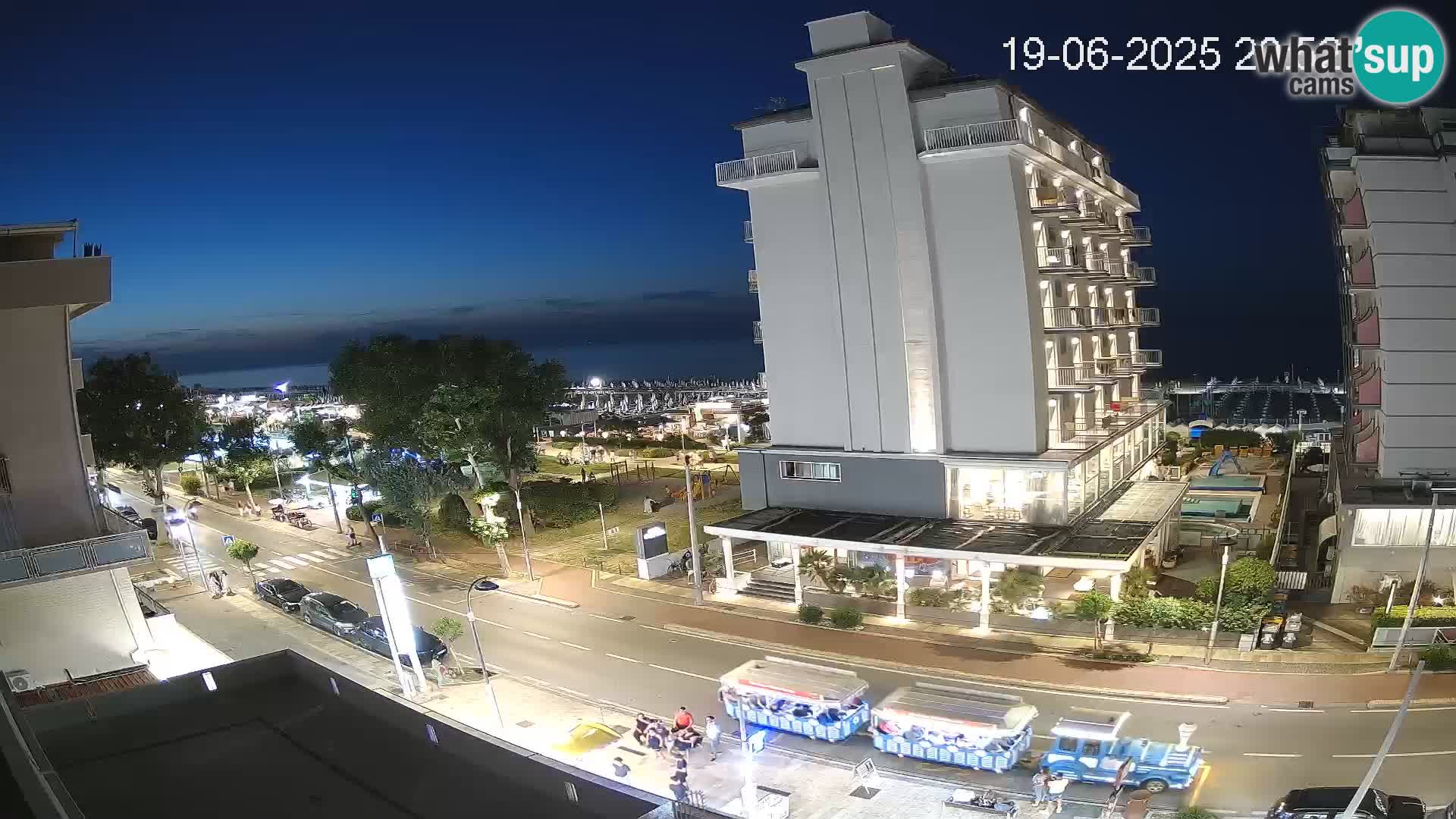 Riccione webcam plage et jardins La Malfa – Bagni Oreste plage 115
