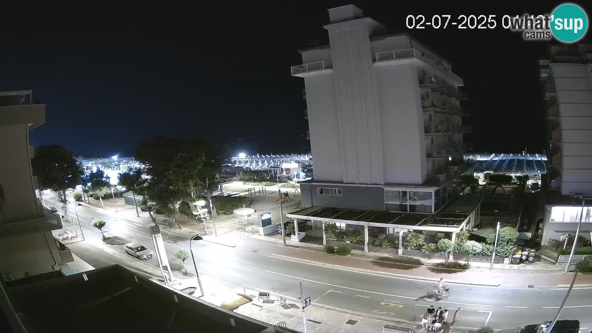 Riccione webcam playa y jardines La Malfa – Playa Bagni Oreste 115