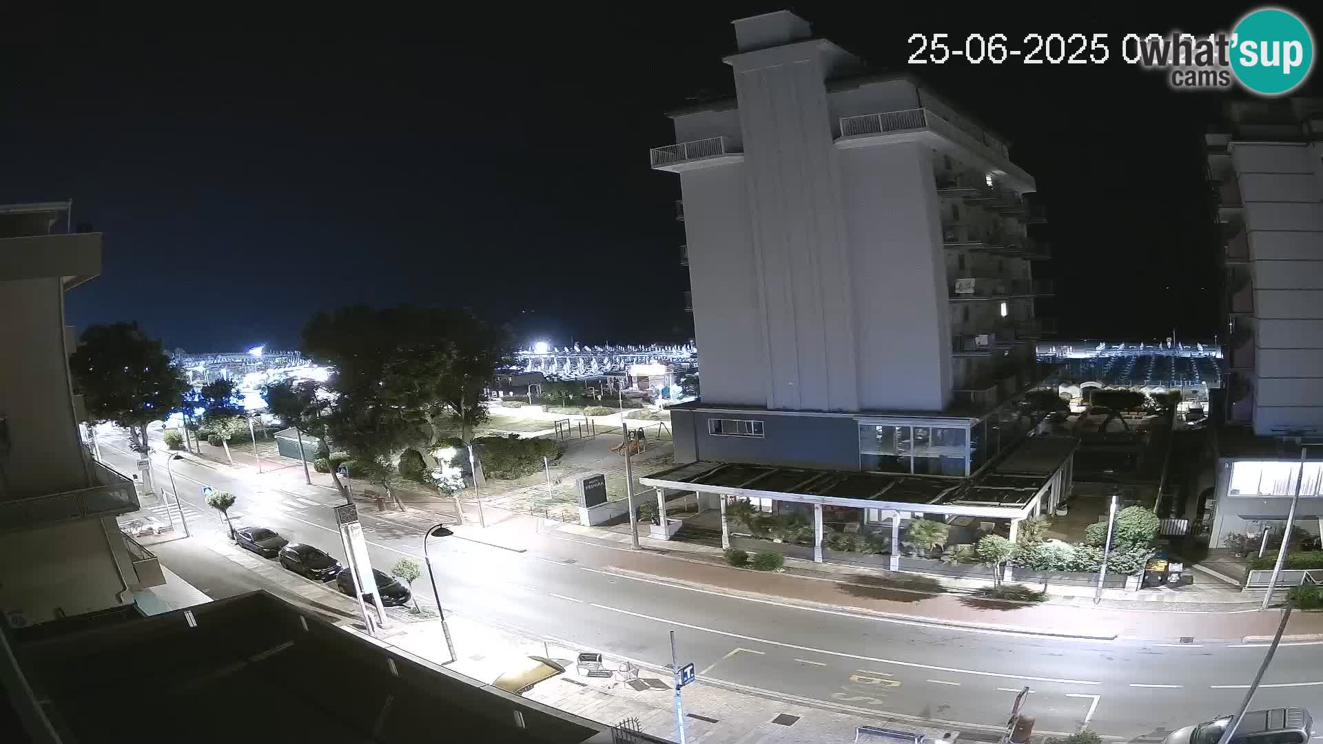 Riccione webcam plage et jardins La Malfa – Bagni Oreste plage 115
