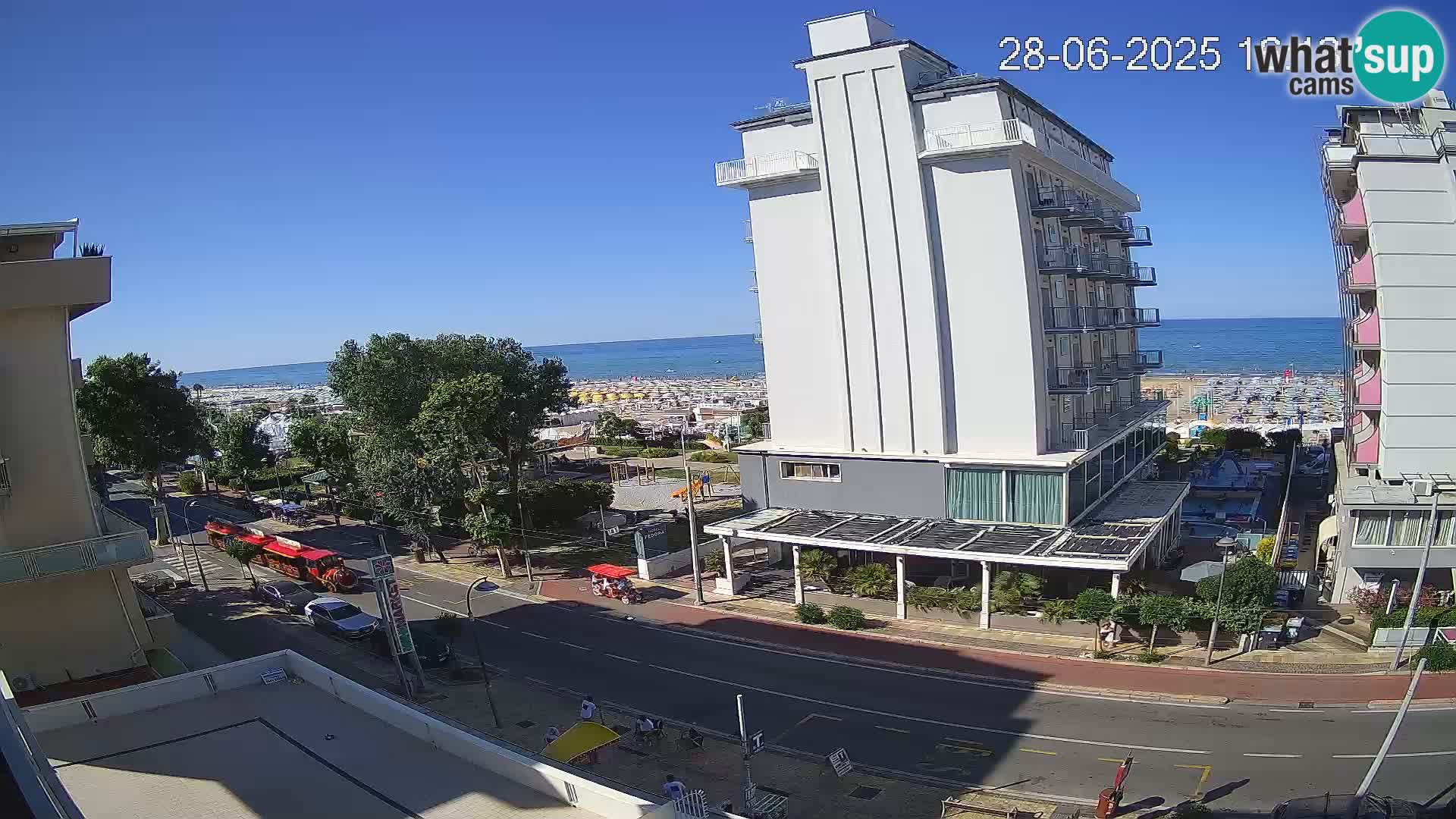 Riccione Webcam Strand und Gärten La Malfa – Bagni Oreste Strand 115
