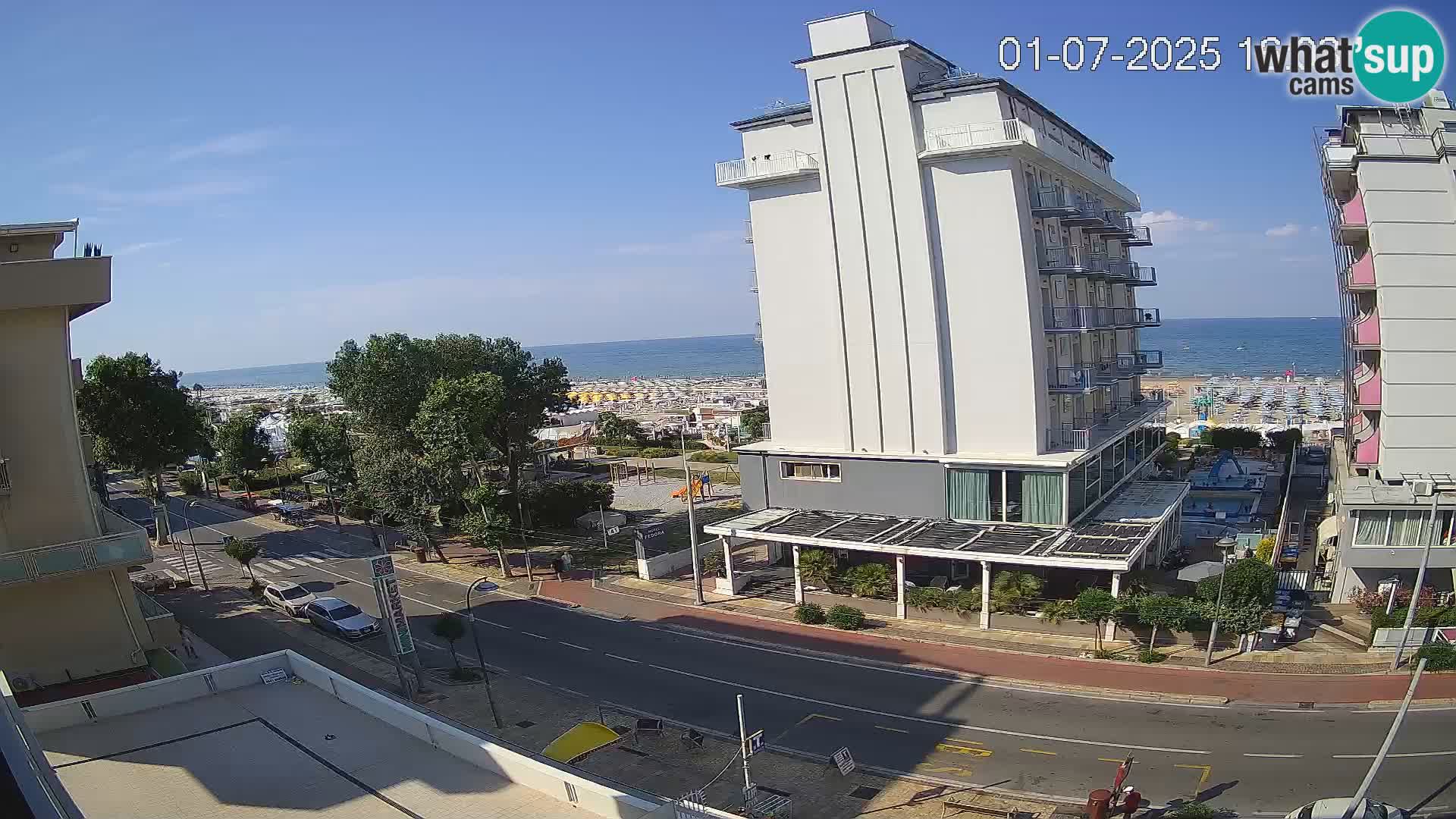 Riccione webcam spiaggia e giardini La Malfa – Bagni Oreste spiaggia 115