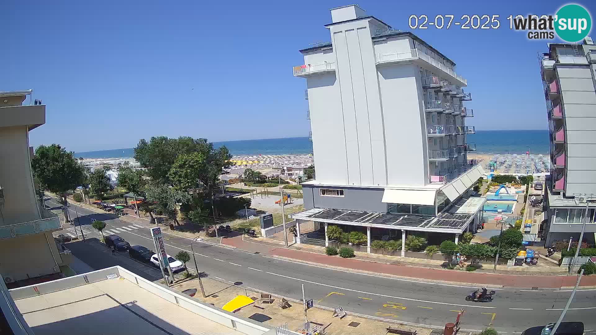 Riccione Webcam Strand und Gärten La Malfa – Bagni Oreste Strand 115