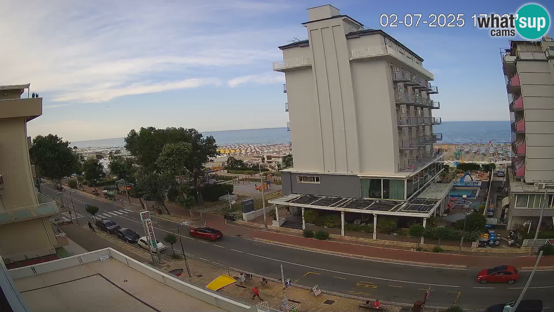 Riccione livecam beach and La Malfa gardens – Bagni Oreste spiaggia 115