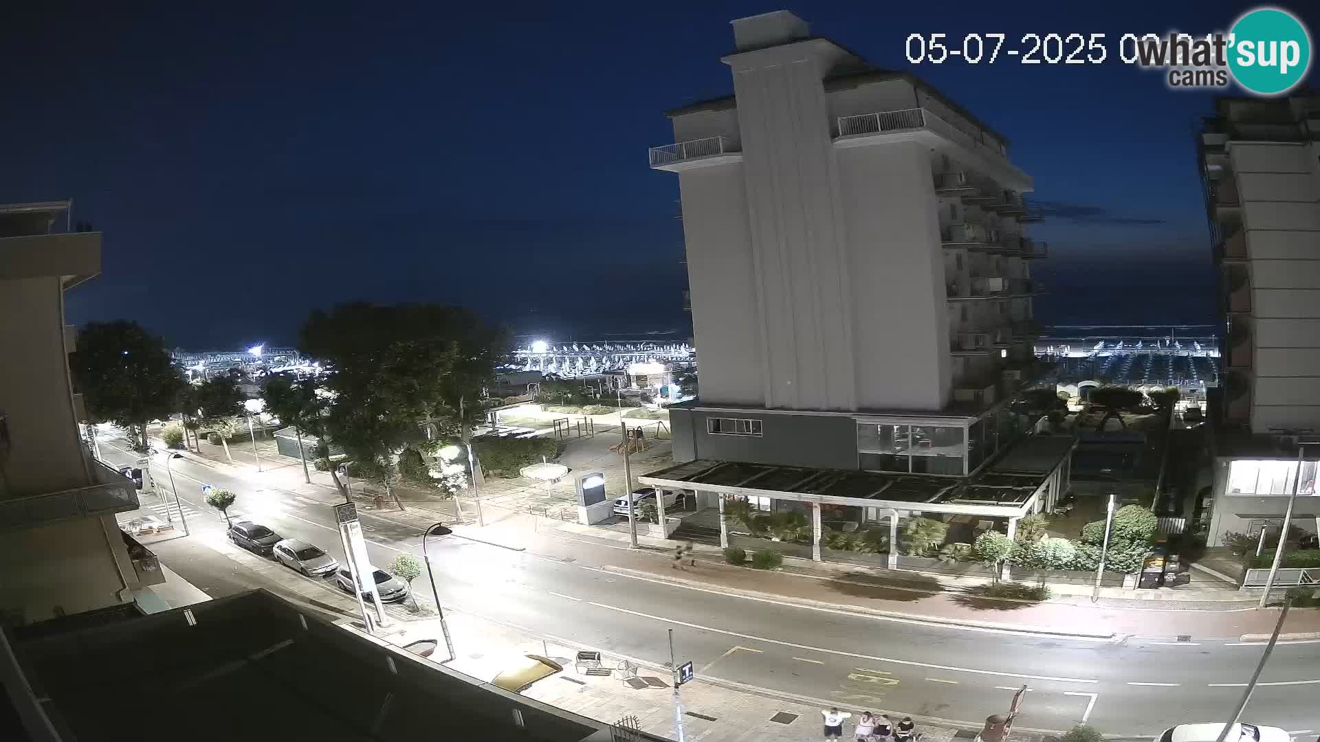 Riccione webcam playa y jardines La Malfa – Playa Bagni Oreste 115