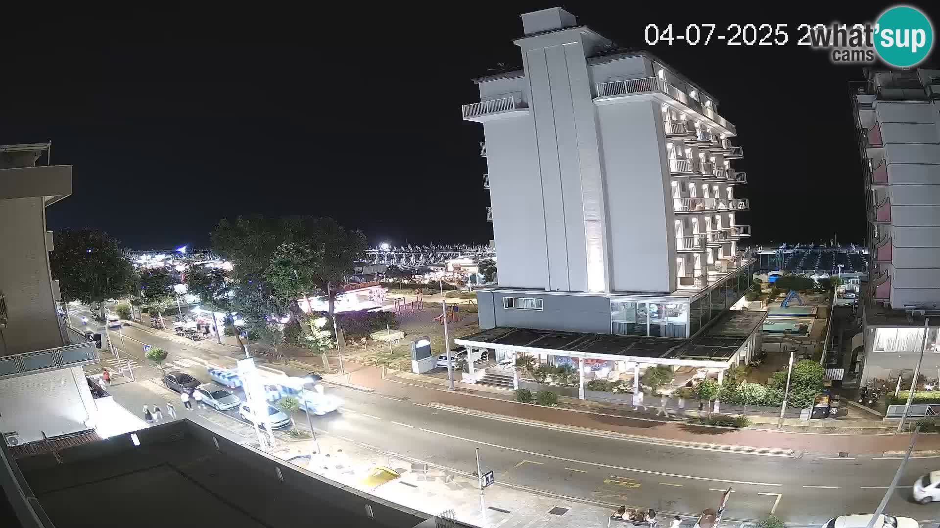 Riccione webcam playa y jardines La Malfa – Playa Bagni Oreste 115