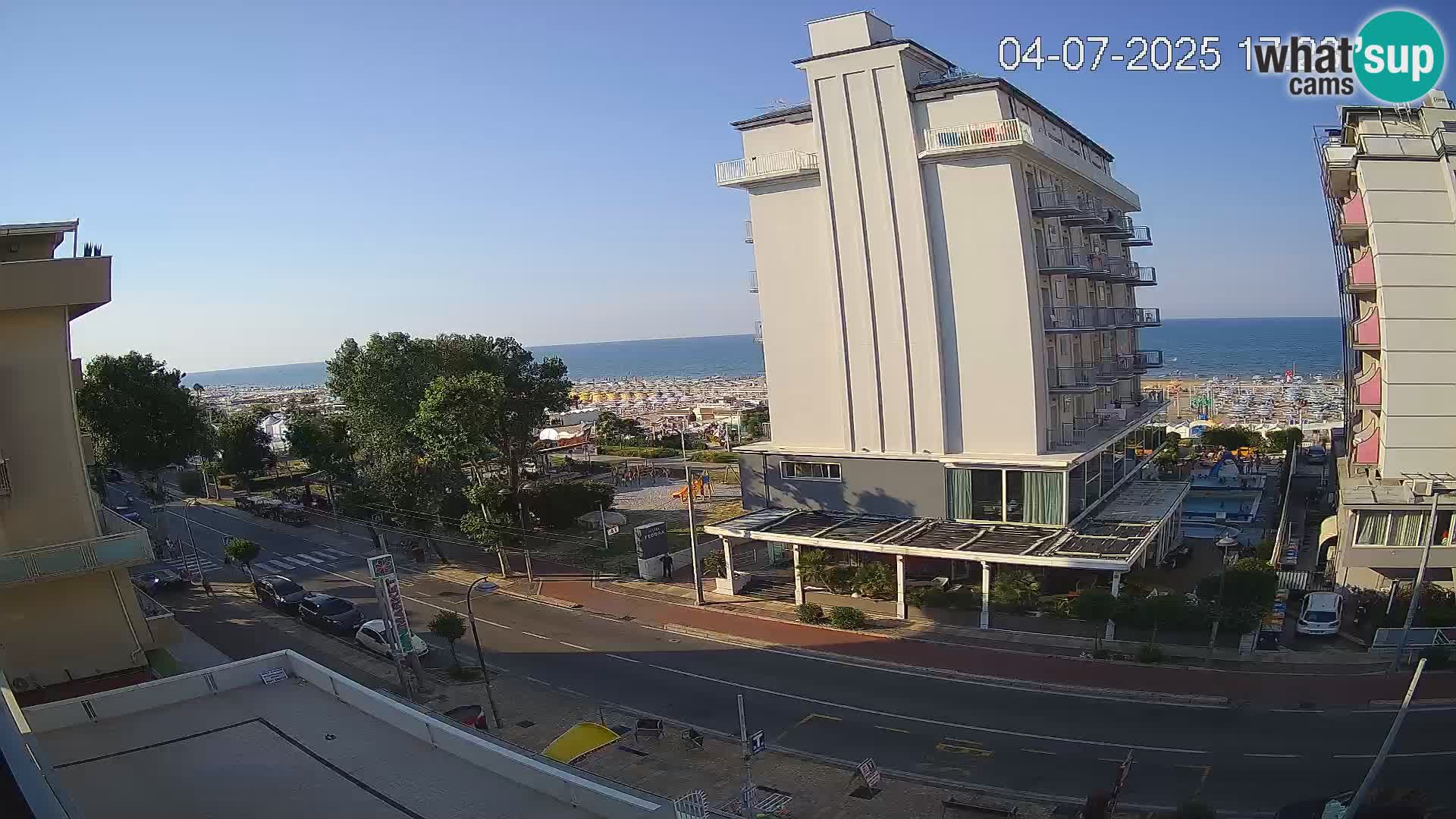 Riccione webcam spiaggia e giardini La Malfa – Bagni Oreste spiaggia 115