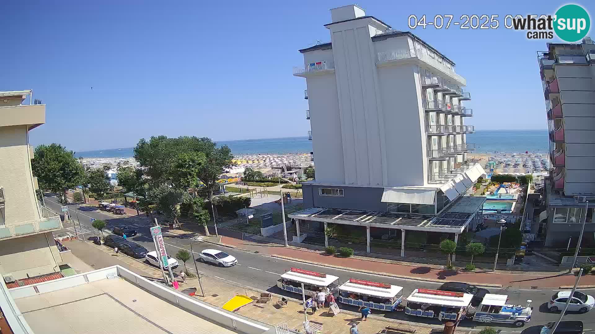 Riccione webcam spiaggia e giardini La Malfa – Bagni Oreste spiaggia 115