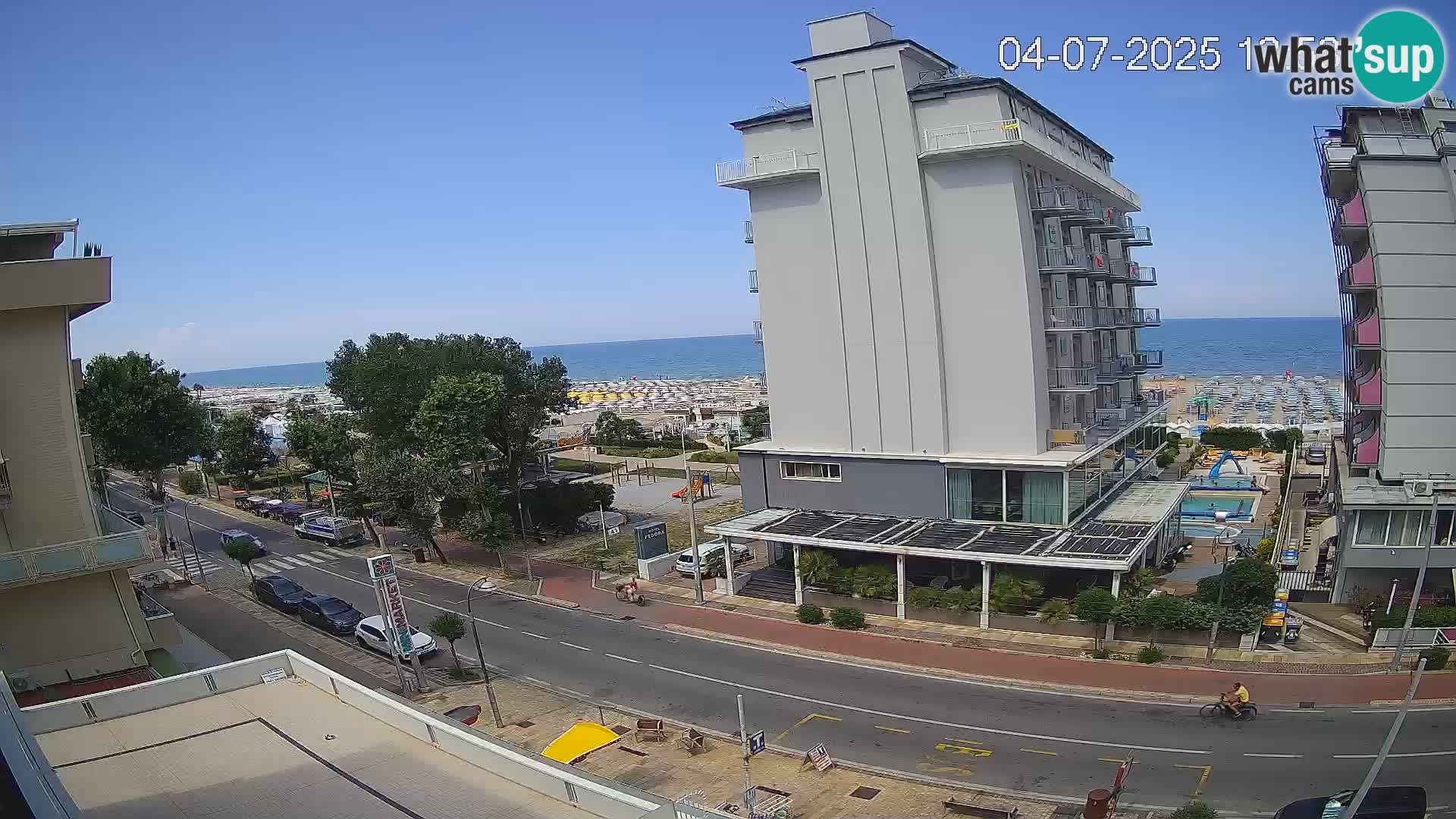 Riccione Webcam Strand und Gärten La Malfa – Bagni Oreste Strand 115