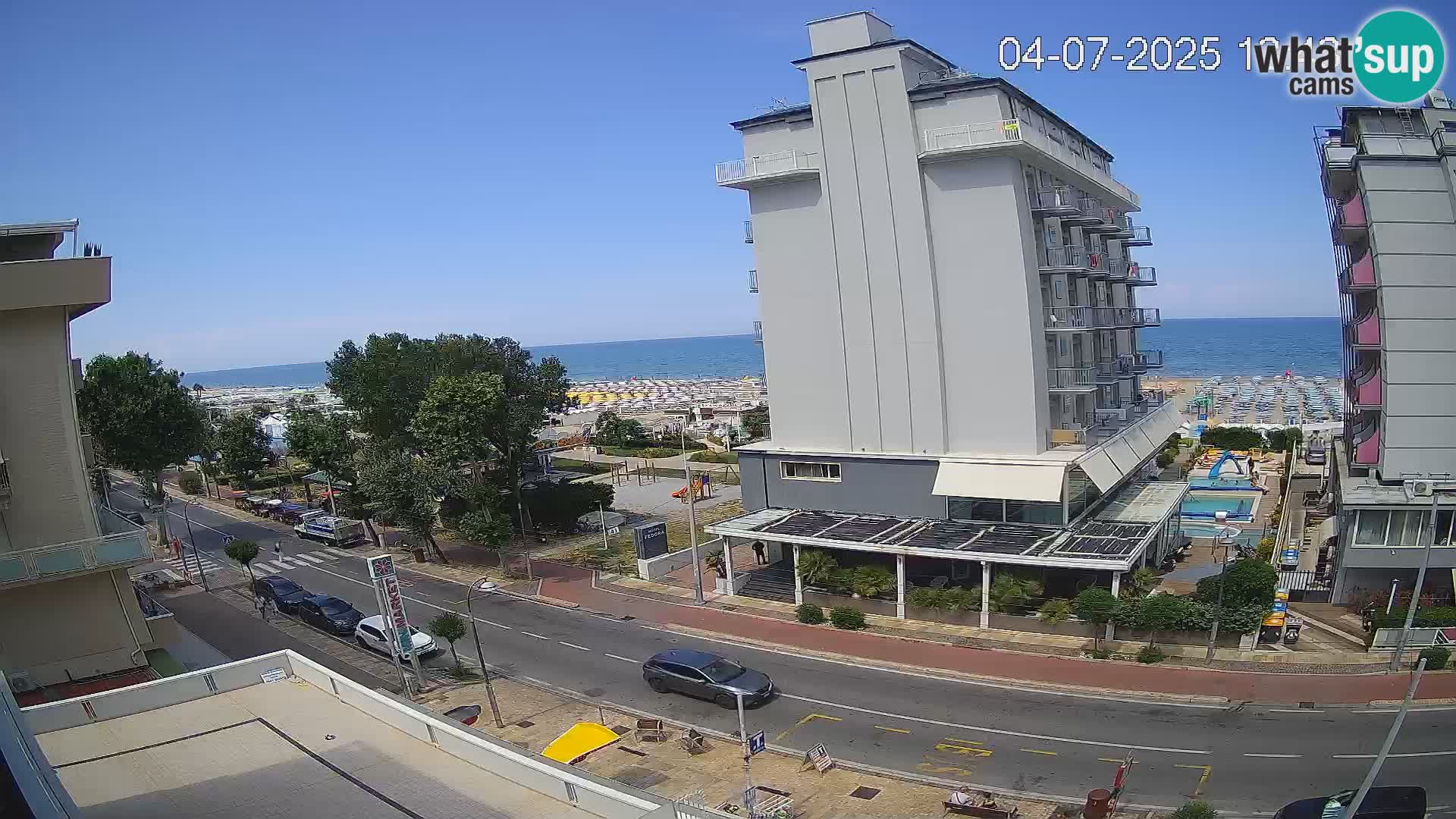 Riccione Webcam Strand und Gärten La Malfa – Bagni Oreste Strand 115