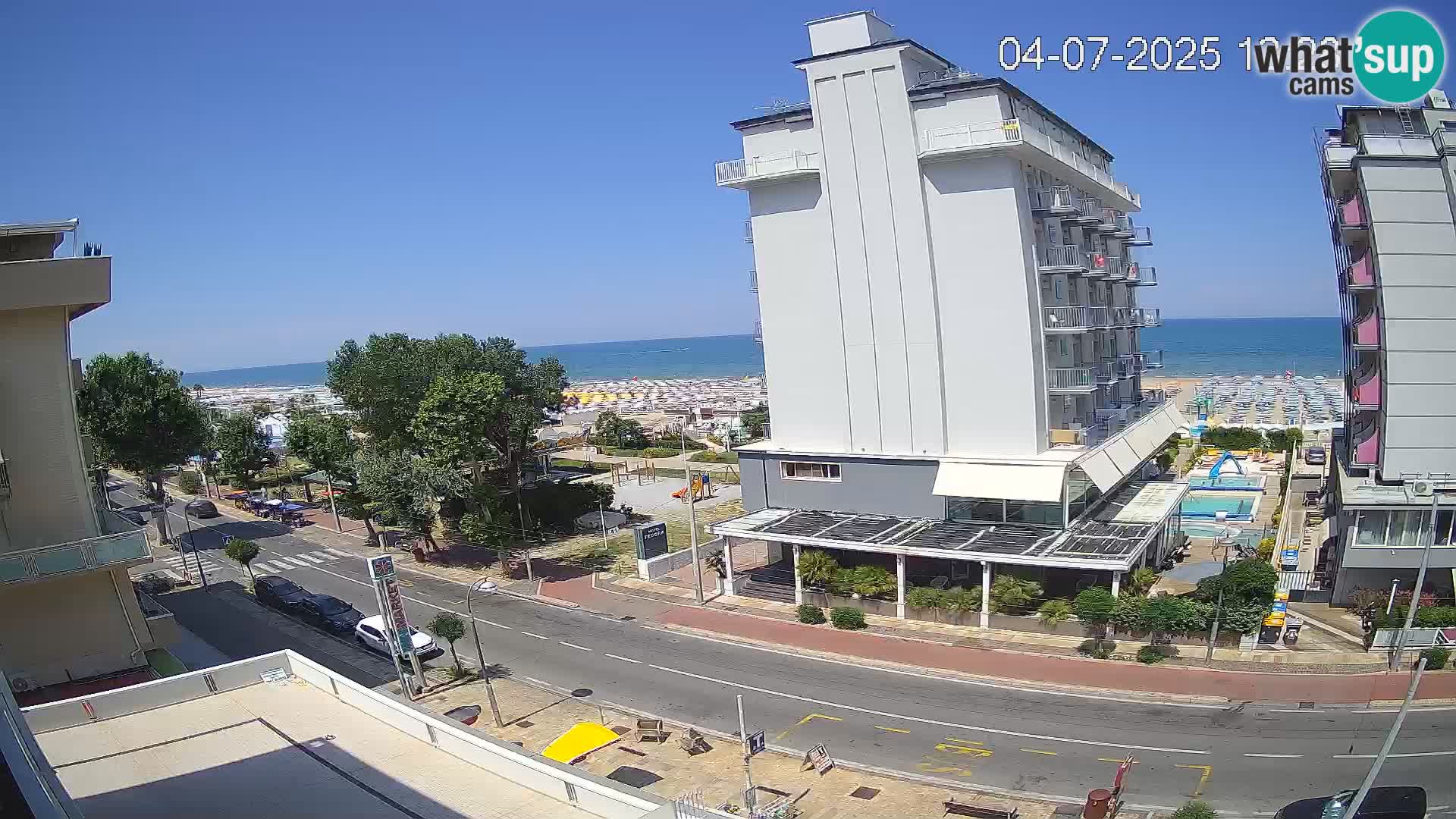 Riccione Webcam Strand und Gärten La Malfa – Bagni Oreste Strand 115