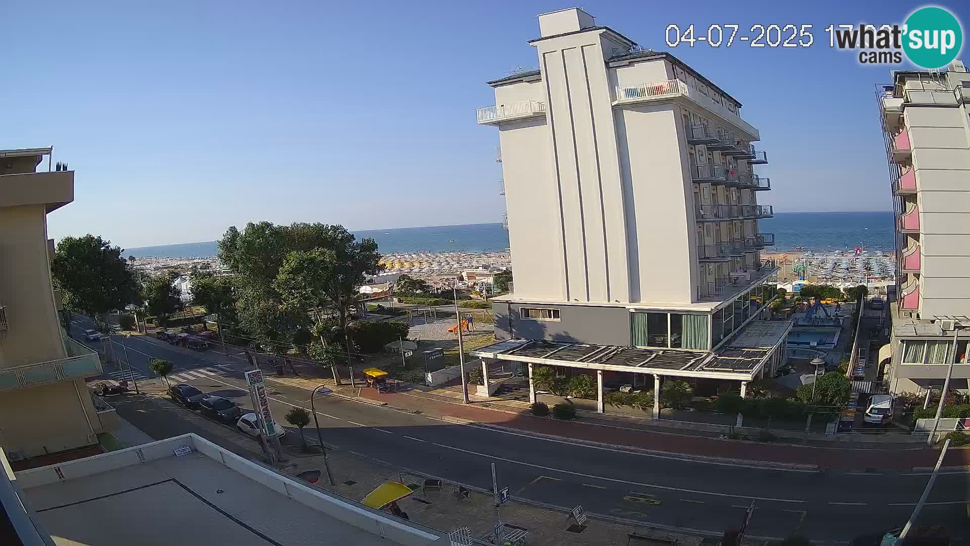 Riccione webcam spiaggia e giardini La Malfa – Bagni Oreste spiaggia 115