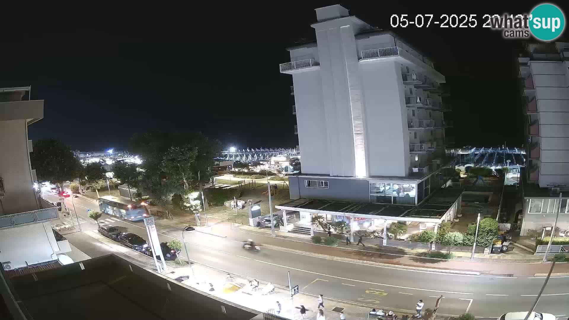 Riccione web kamera plaža i vrtovi La Malfa – plaža Bagni Oreste 115