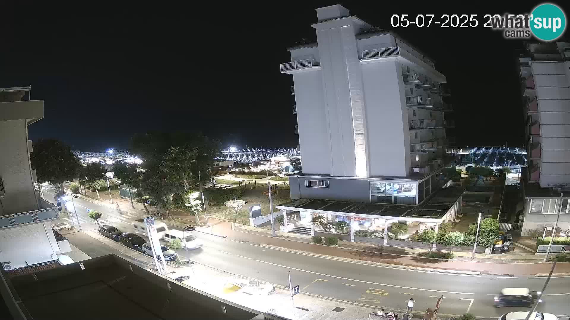 Riccione web kamera plaža i vrtovi La Malfa – plaža Bagni Oreste 115