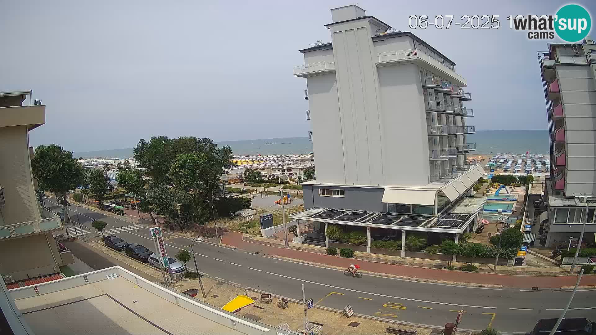 Riccione Webcam Strand und Gärten La Malfa – Bagni Oreste Strand 115