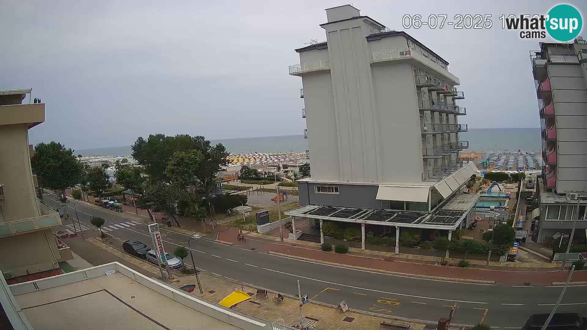 Riccione Webcam Strand und Gärten La Malfa – Bagni Oreste Strand 115