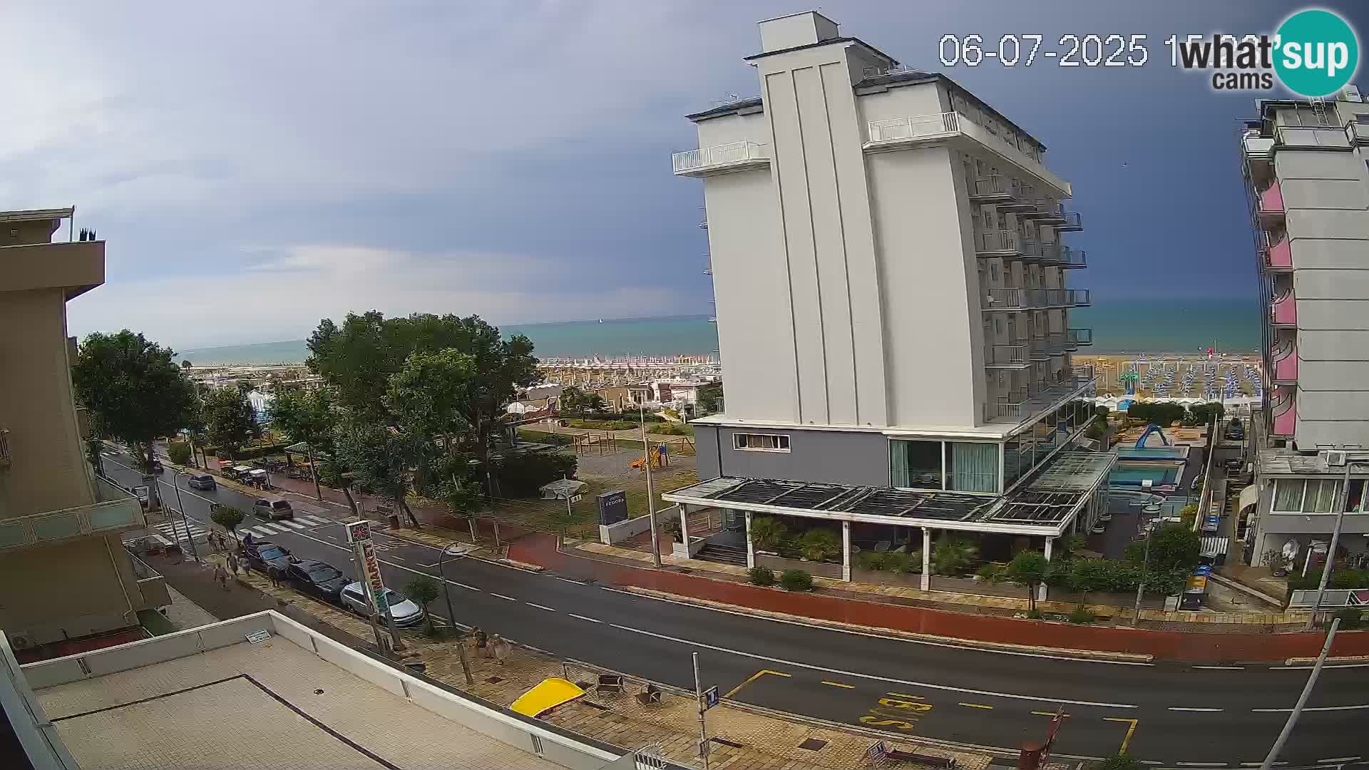 Riccione webcam playa y jardines La Malfa – Playa Bagni Oreste 115
