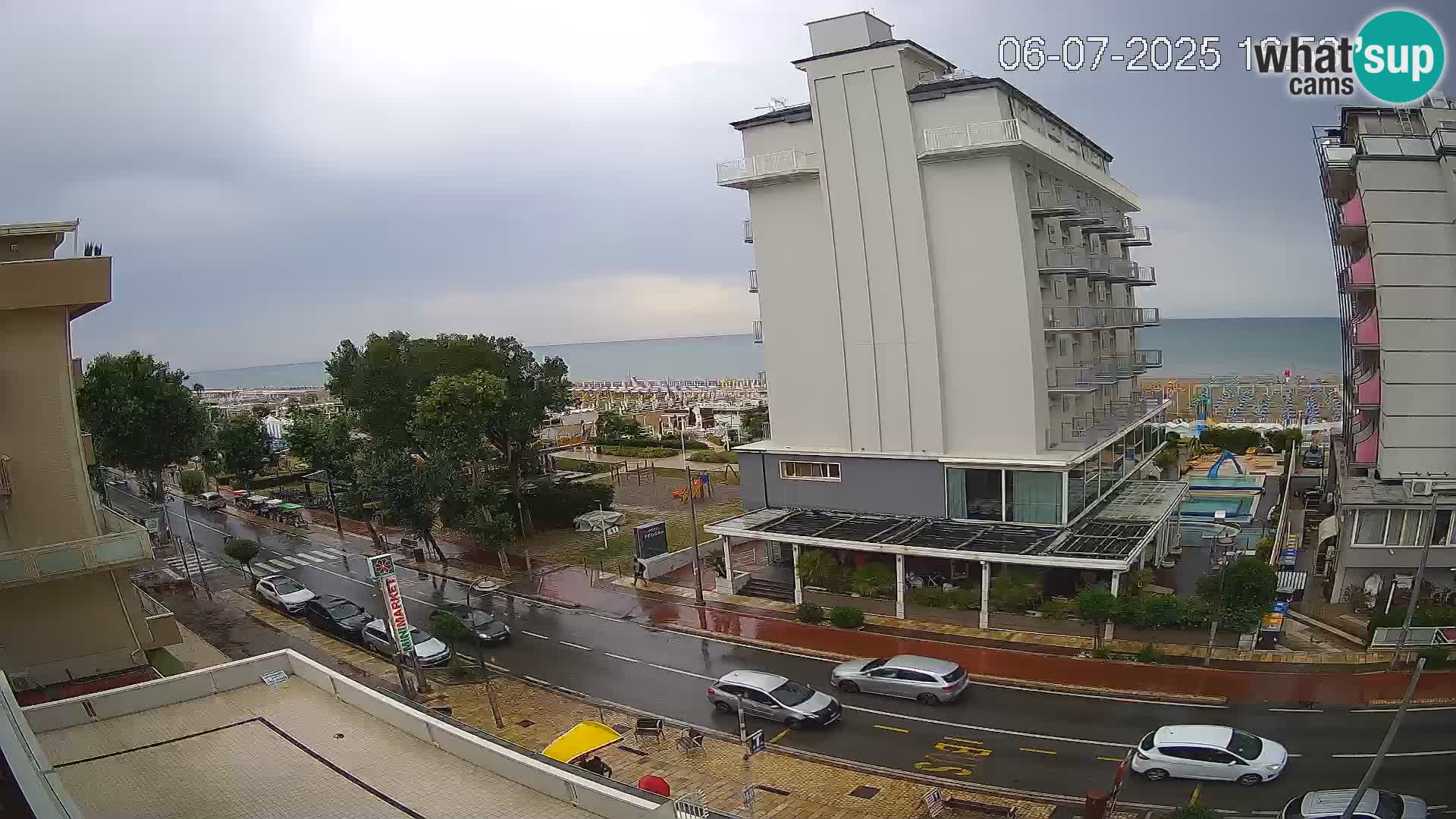 Riccione webcam spiaggia e giardini La Malfa – Bagni Oreste spiaggia 115