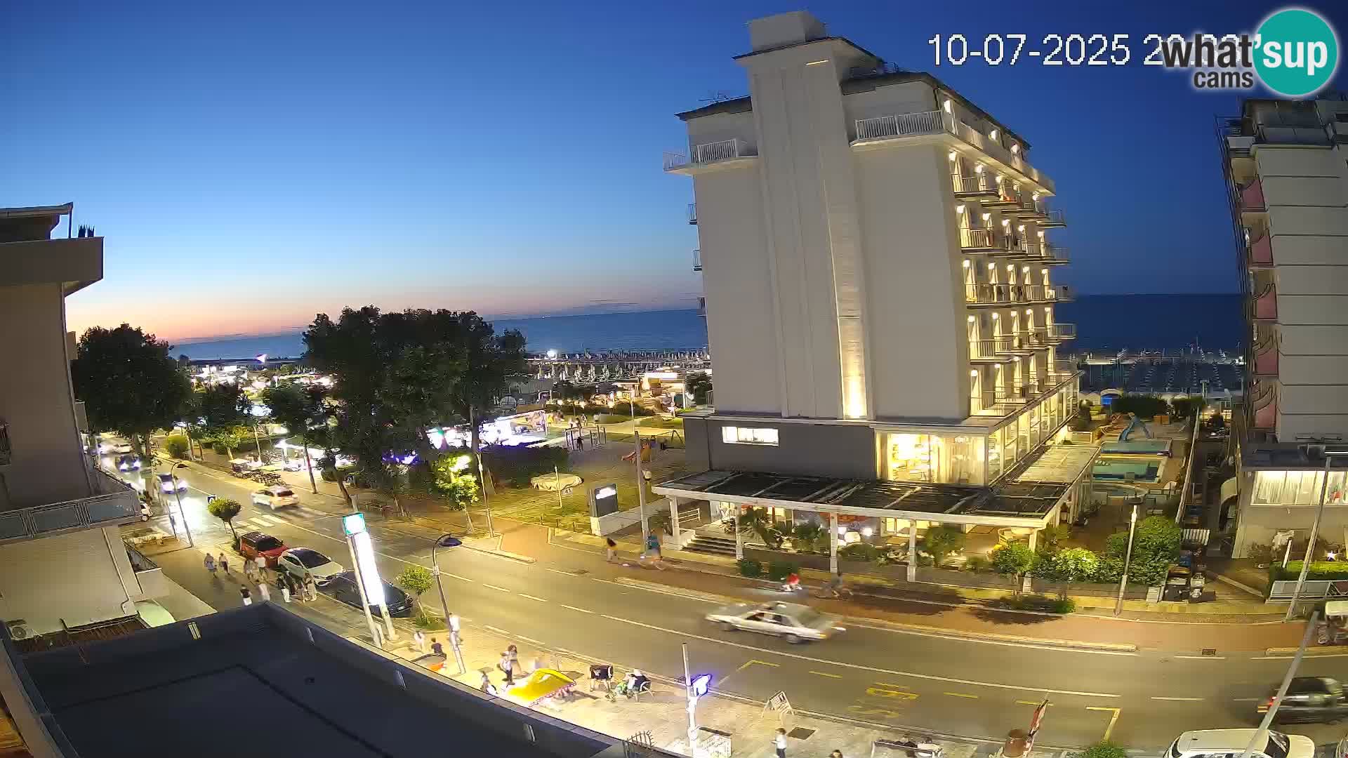 Riccione Webcam Strand und Gärten La Malfa – Bagni Oreste Strand 115