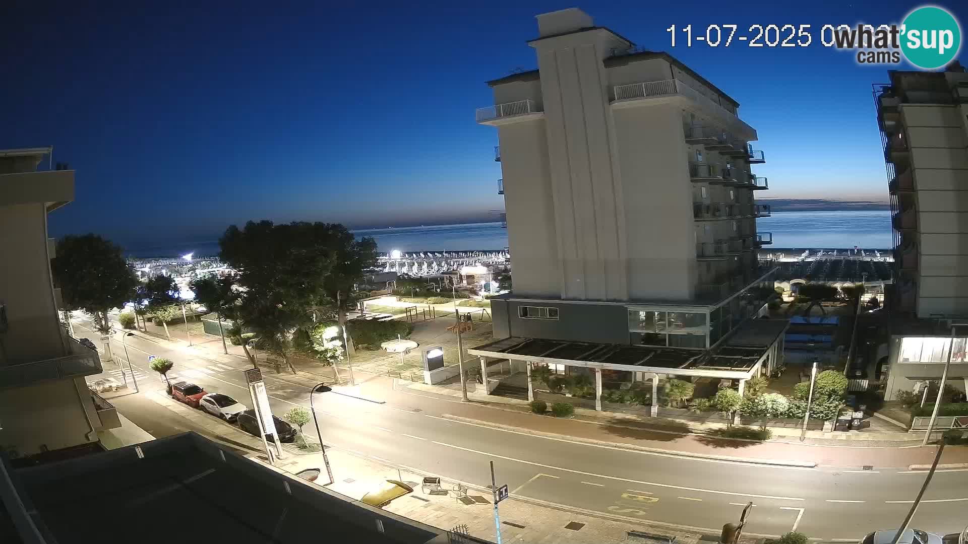 Riccione Webcam Strand und Gärten La Malfa – Bagni Oreste Strand 115