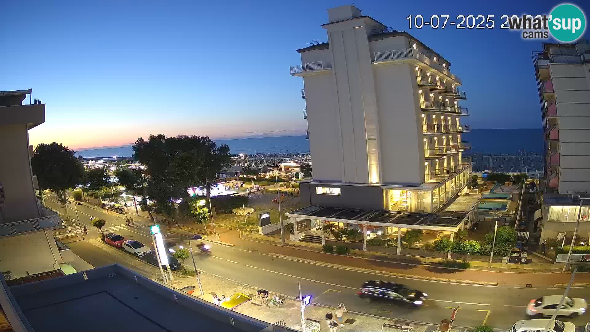 Riccione webcam spiaggia e giardini La Malfa – Bagni Oreste spiaggia 115
