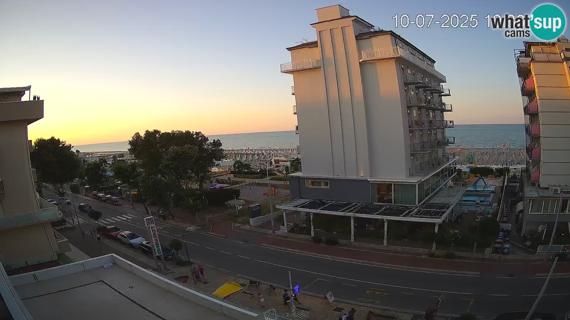 Riccione Webcam Strand und Gärten La Malfa – Bagni Oreste Strand 115