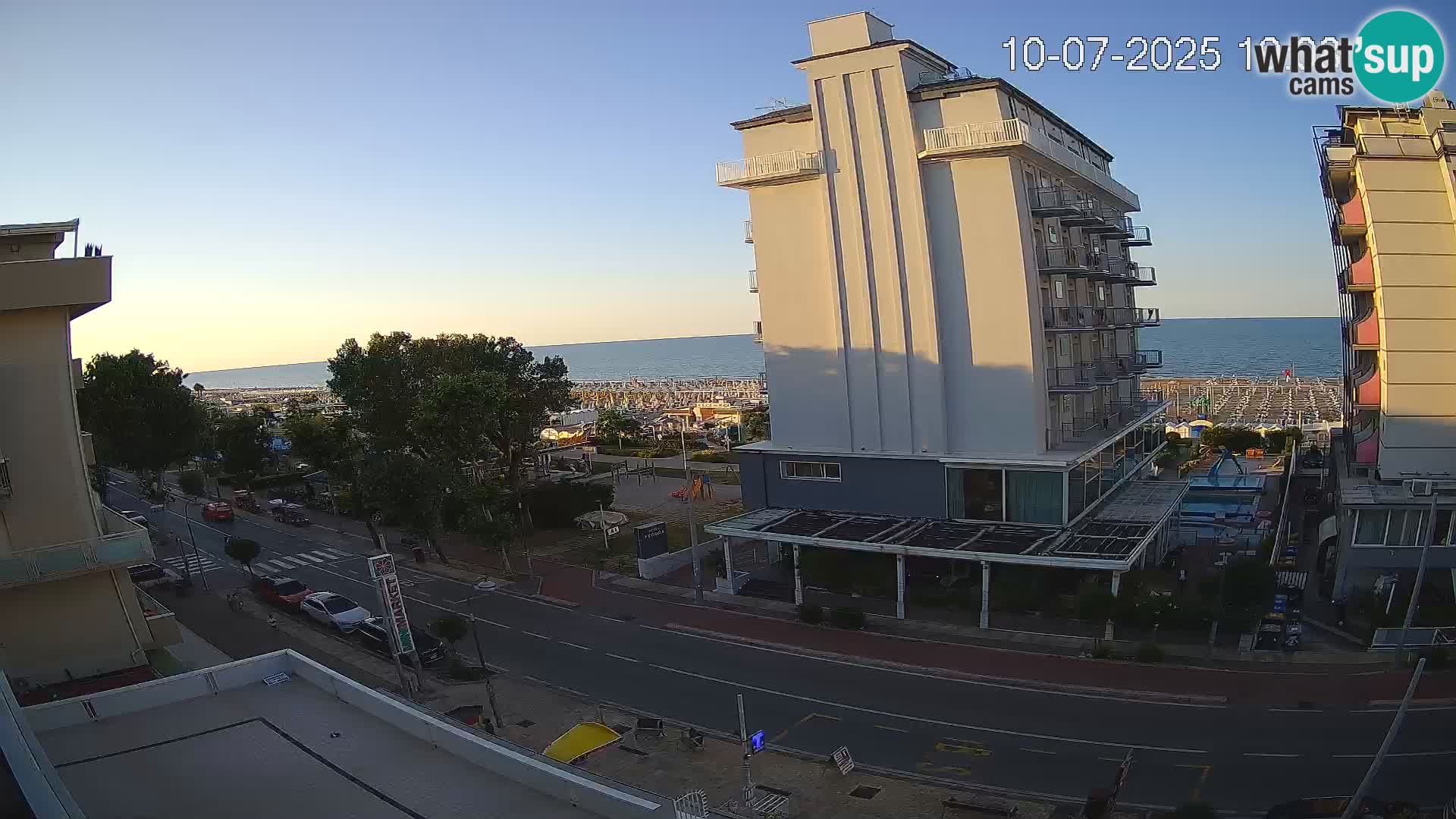 Riccione webcam spiaggia e giardini La Malfa – Bagni Oreste spiaggia 115