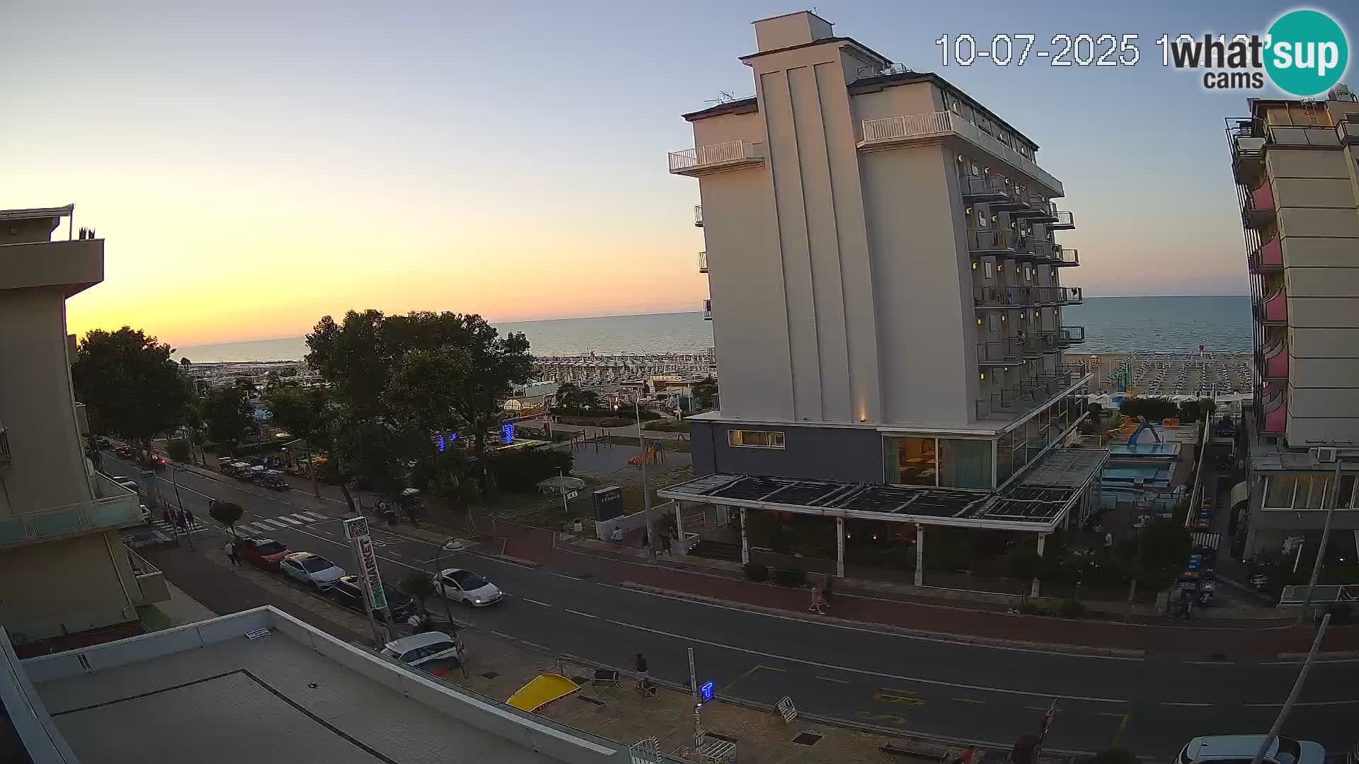 Riccione webcam spiaggia e giardini La Malfa – Bagni Oreste spiaggia 115