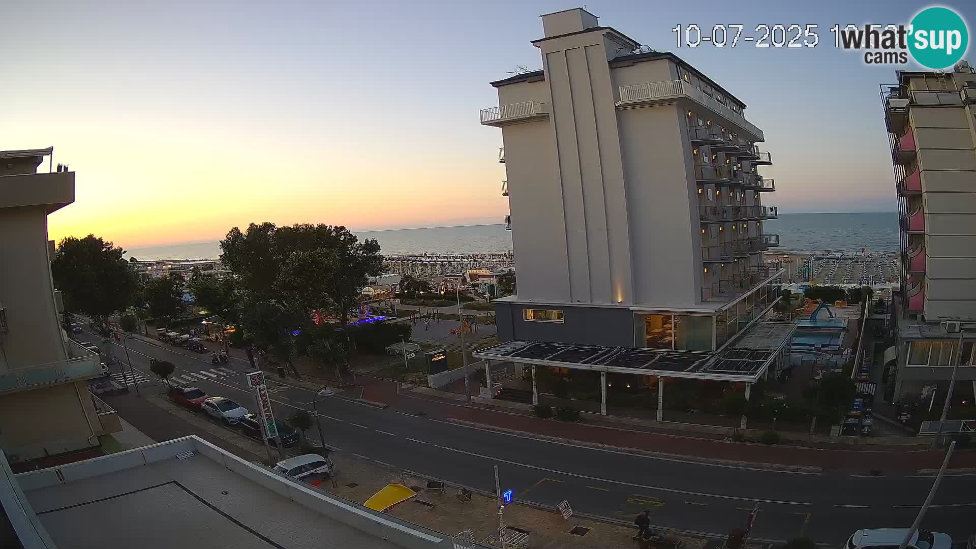 Riccione Webcam Strand und Gärten La Malfa – Bagni Oreste Strand 115