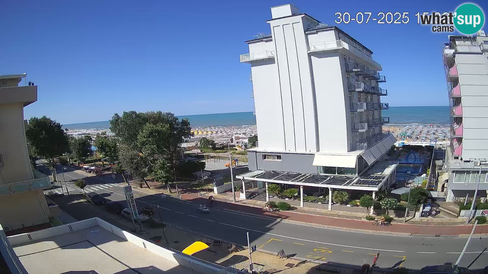 Riccione Webcam Strand und Gärten La Malfa – Bagni Oreste Strand 115