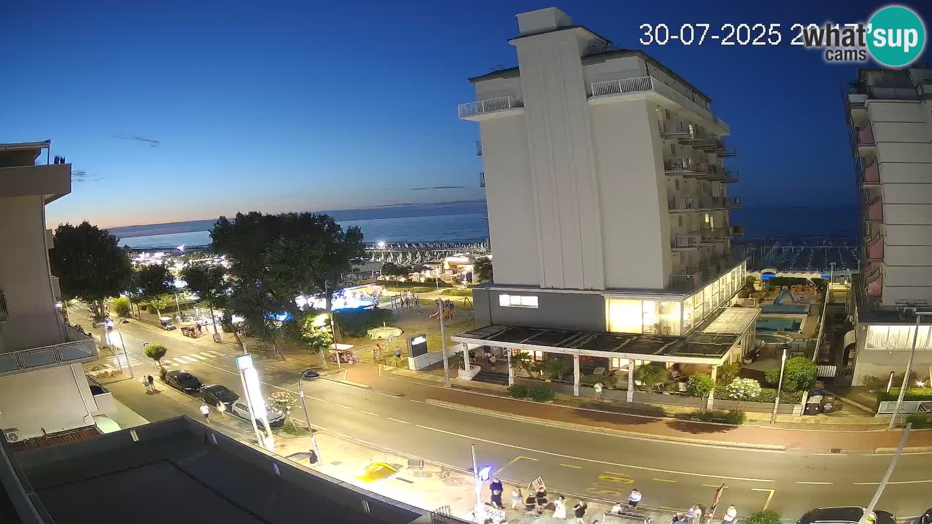 Riccione webcam spiaggia e giardini La Malfa – Bagni Oreste spiaggia 115
